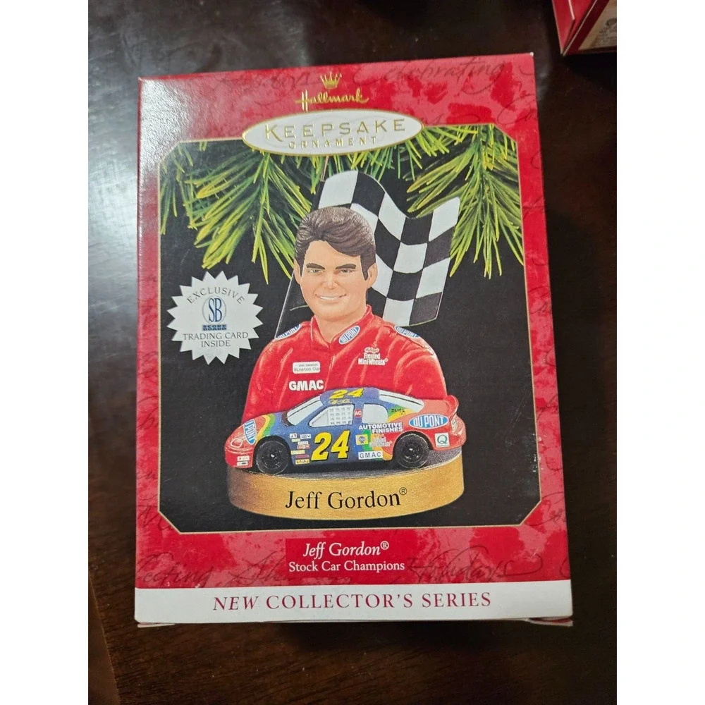 Jeff Gordon #24 NASCAR Hallmark Keepsake Collectors Christmas Tree Ornament 1997